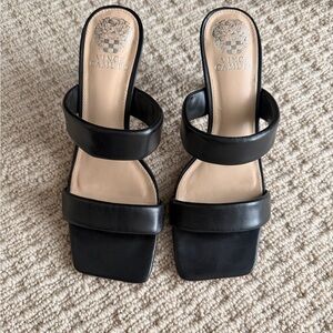 Vince Camuto Black Strappy Heels